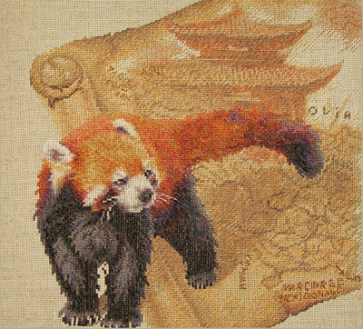 Набор для вышивания крестом "Красная панда", 36 см х 31,8 см сложный Производитель: Россия Артикул: Ж-279 инфо 720g.