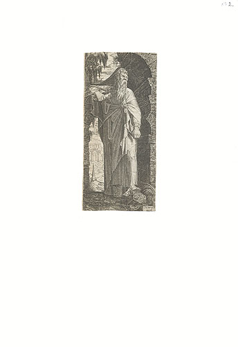 Saint Paul Гравюра (XVI век), Бельгия Гравюра ; Бумага Размер: 19,4 х 9,1 см 9999 г инфо 2028g.